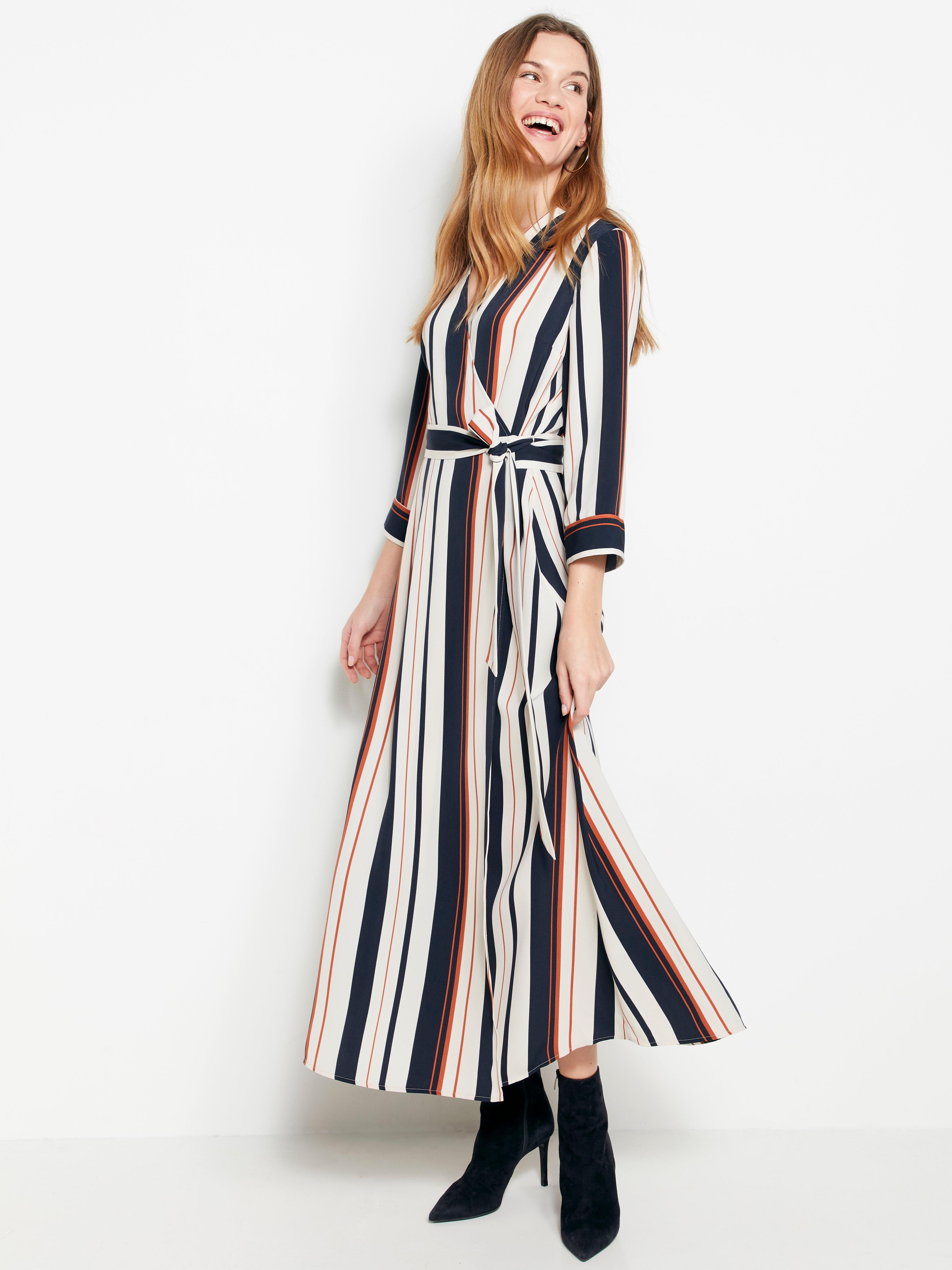 Striped Wrap Dress | Lindex Europe